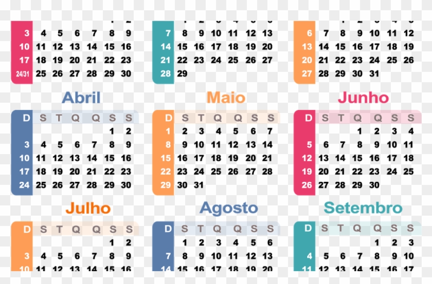 Base Para Calendários 2016 Em Psd E Png - Many More Days Left In This Month Clipart