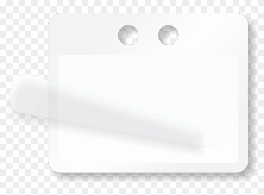 Blank Cable Id Self Laminating Write On 2 Holes Tag - Mobile Phone Clipart #1752528