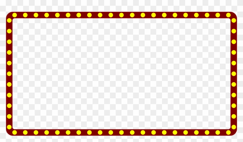 Broadway Lights Clipart - Marquee Lights Png Clipart Transparent Png #1752556