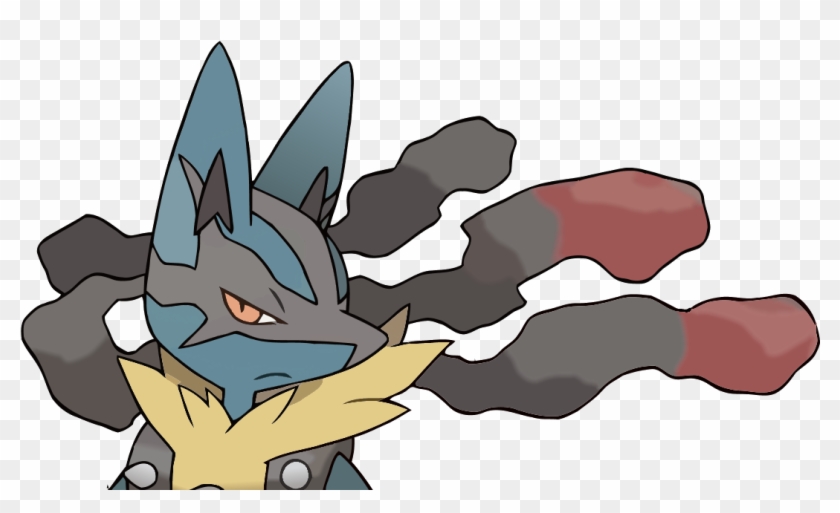 A Picture Of Mega-lucario - Mega Evolution Pokemon Lucario Clipart