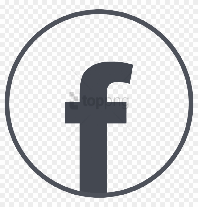 Free Png White Circle Facebook Icon - Cross Clipart