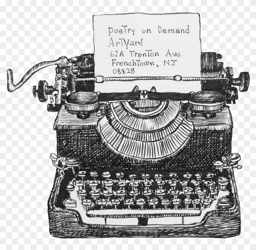 Svg Stock Collection Of Free Drawing Download On Ubisafe - Typewriter Drawing Clipart