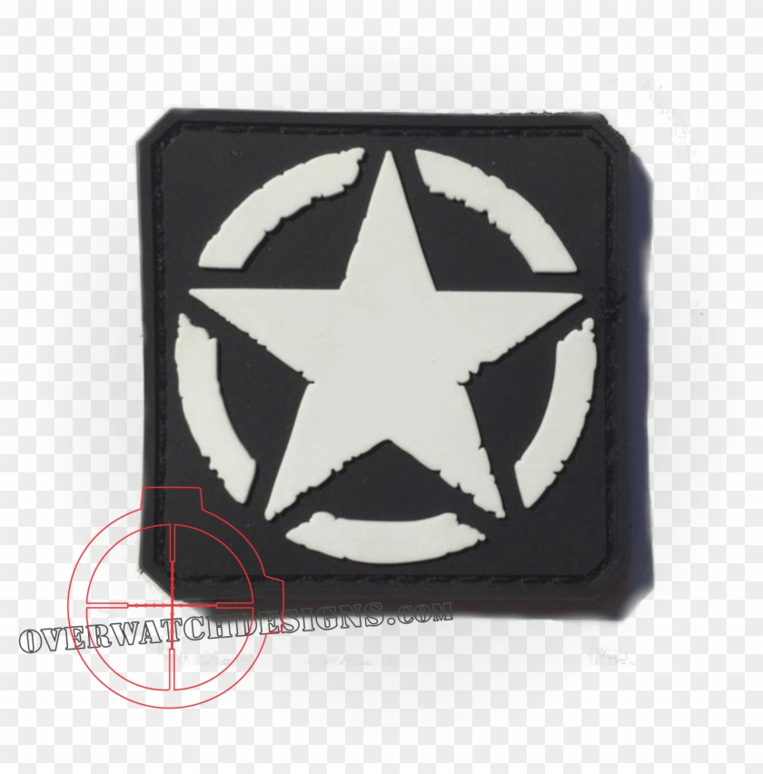 Invasion Star Patch, Black - Royal Enfield Classic 350 Stickering Clipart #1753138