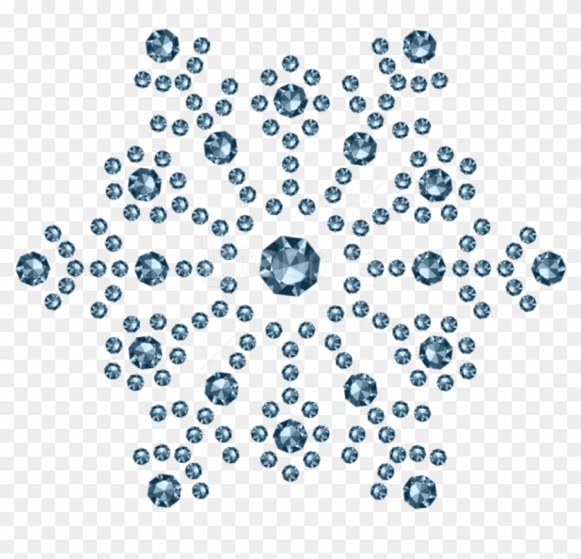 Free Png Diamond Snowflake Png - Diamond Snowflakes Clipart #1753630