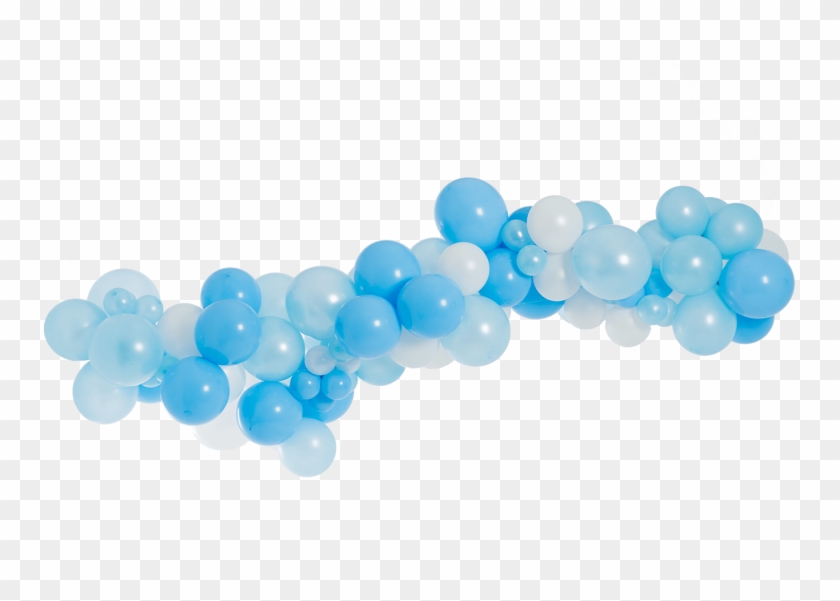 Blue And Silver Balloon Garland Clipart