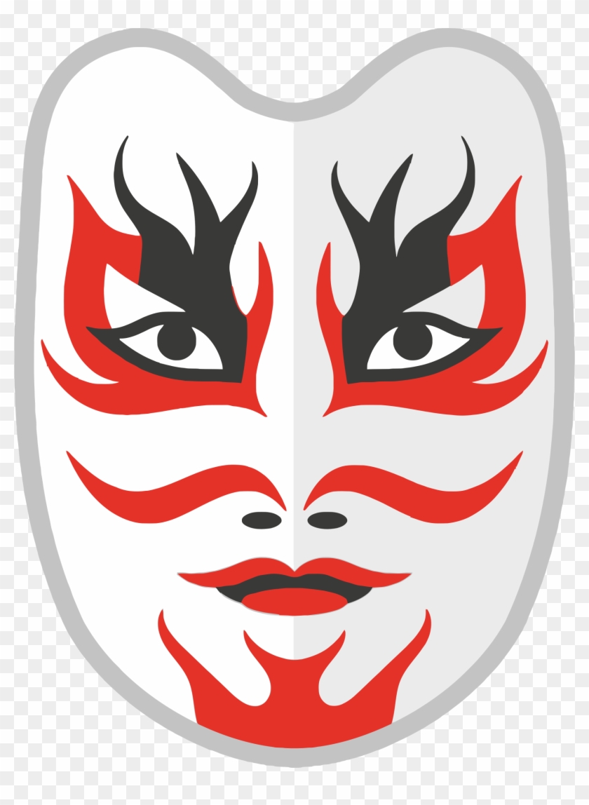This Free Icons Png Design Of Japanese Mask Clipart #1753857