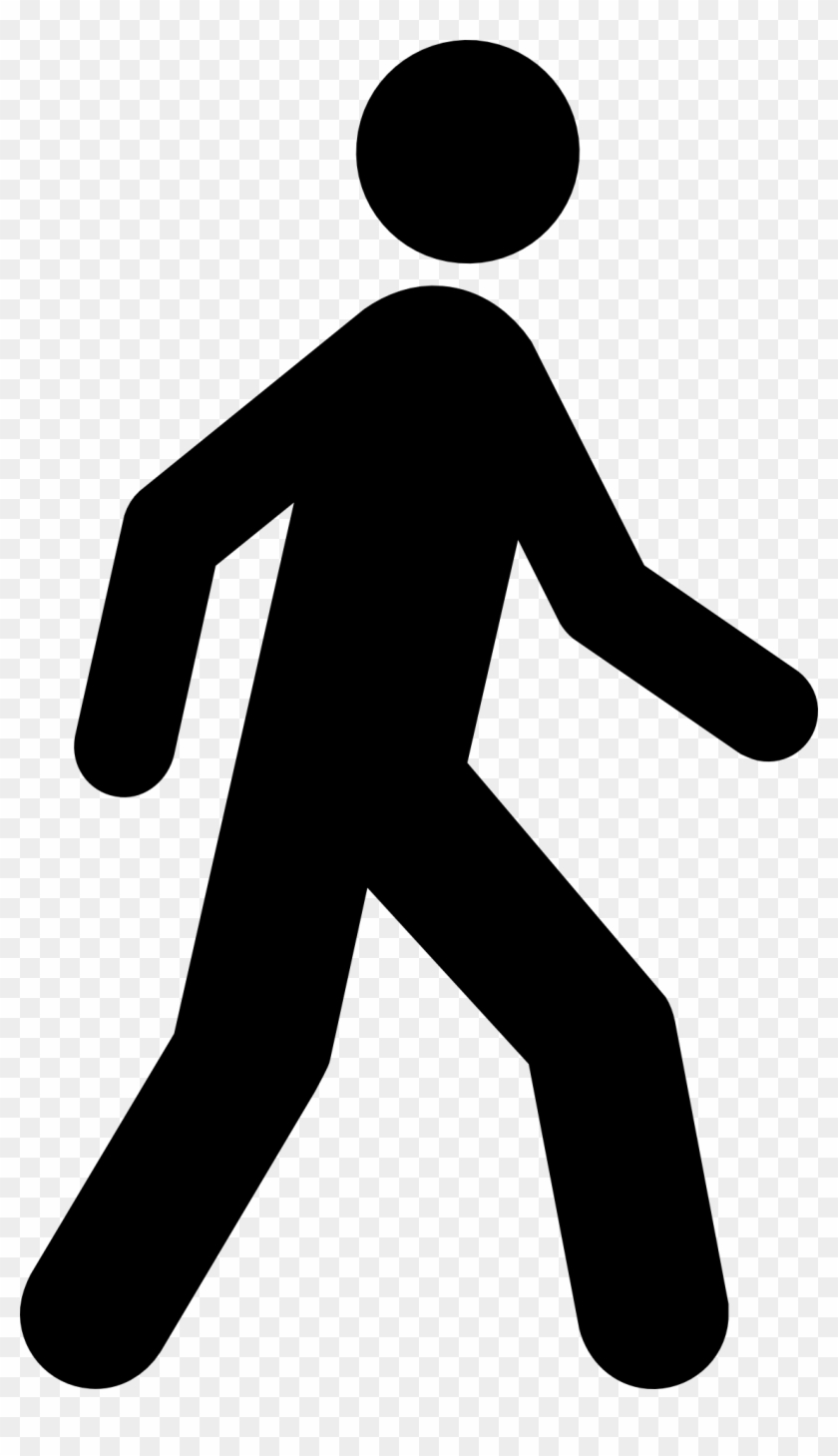 Stick - Walking Man Icon Png Clipart
