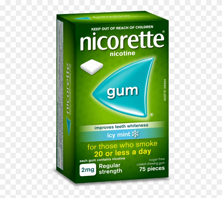 Nicorette Gum Icy Mint - Nicorette Inhaler Clipart
