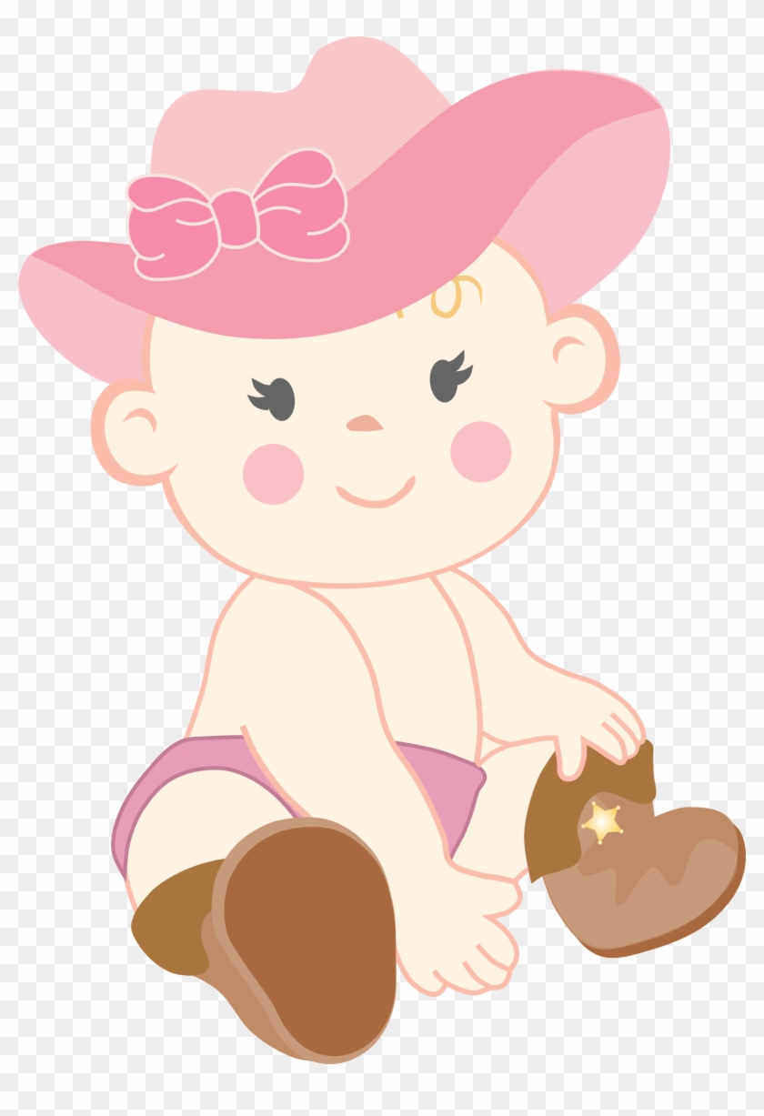 Cowgirl Clipart Baby Shower - Baby Shower Clip Art - Png Download