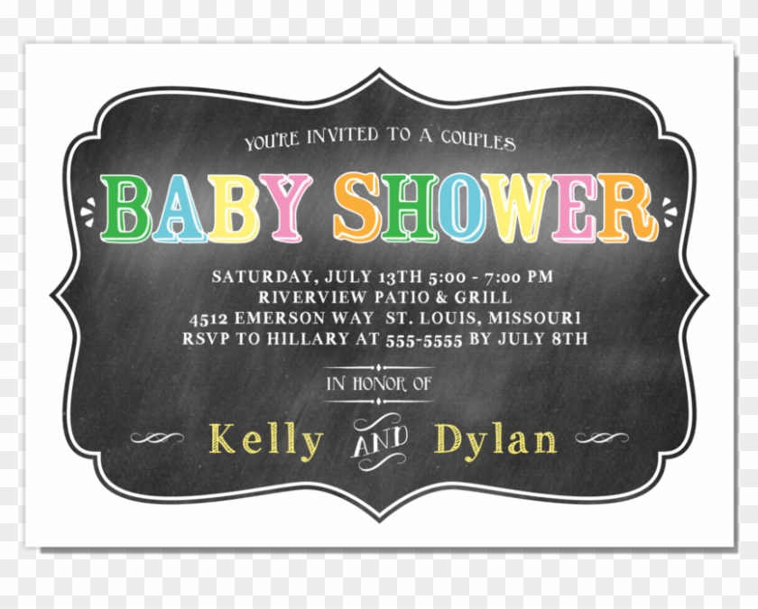 Couples Baby Shower Invitation Invitationcelebration - Sweet Sixteen Clipart #1754897