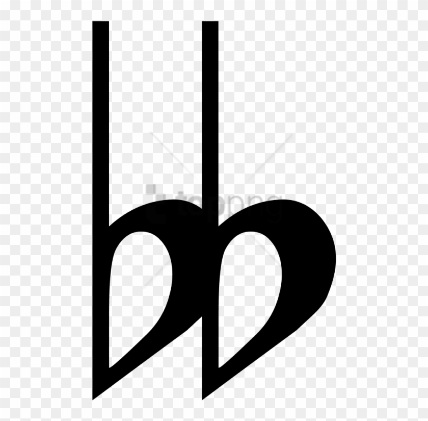 Free Png Download Double Flat Note Png Images Background - Double Flat Symbol Clipart