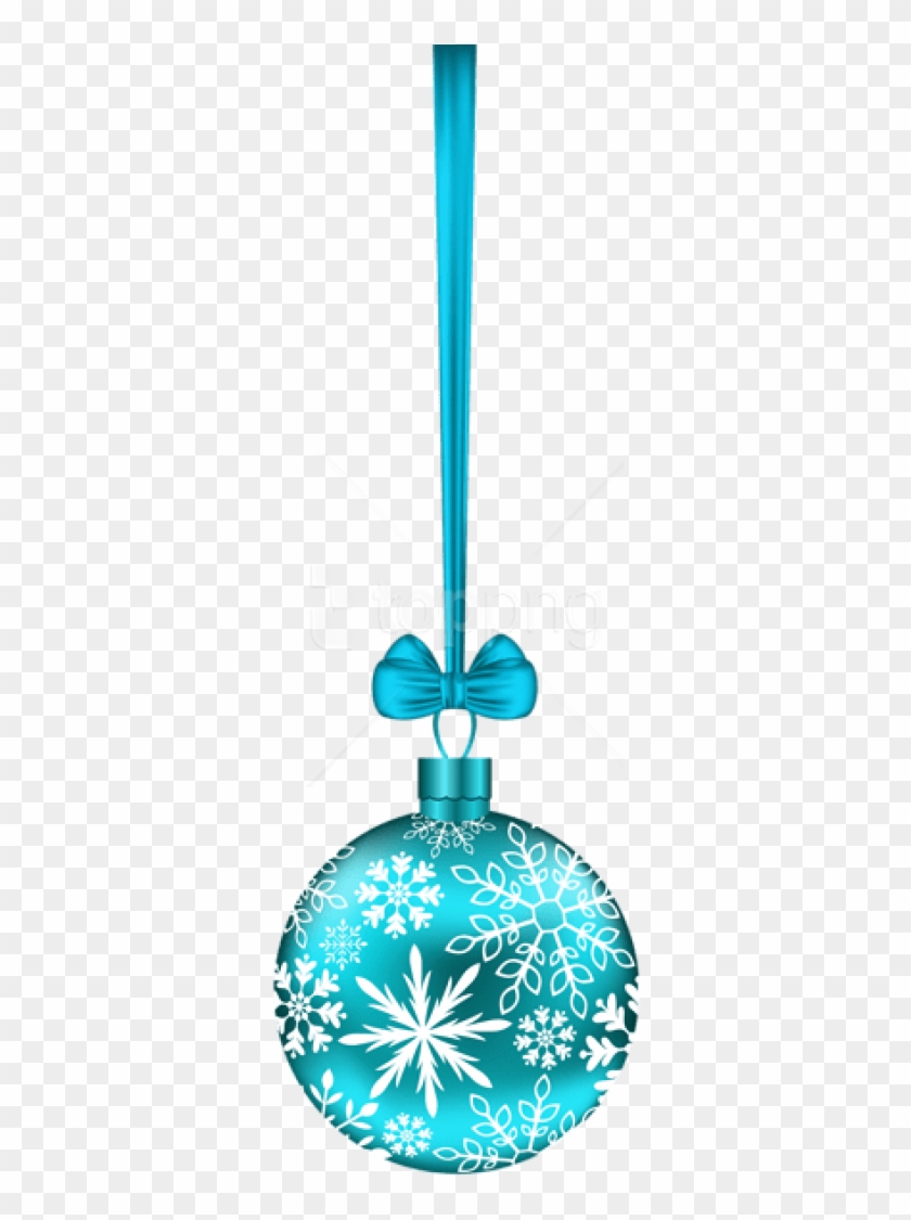 Blue Christmas Ball Transparent Png - Turquoise Christmas Background Clipart #1755398