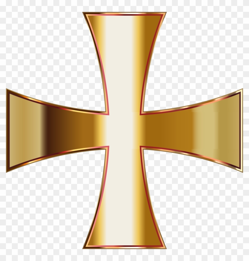 Medium Image - Gold Cross No Background Clipart #1756142