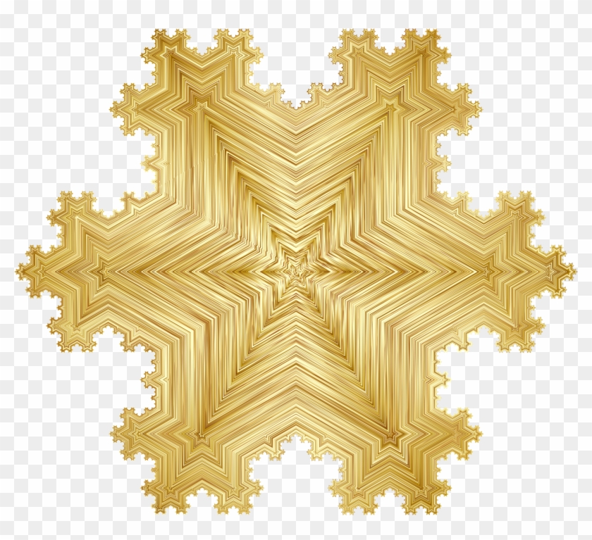 This Free Icons Png Design Of L-system Fractal Gold Clipart #1756184