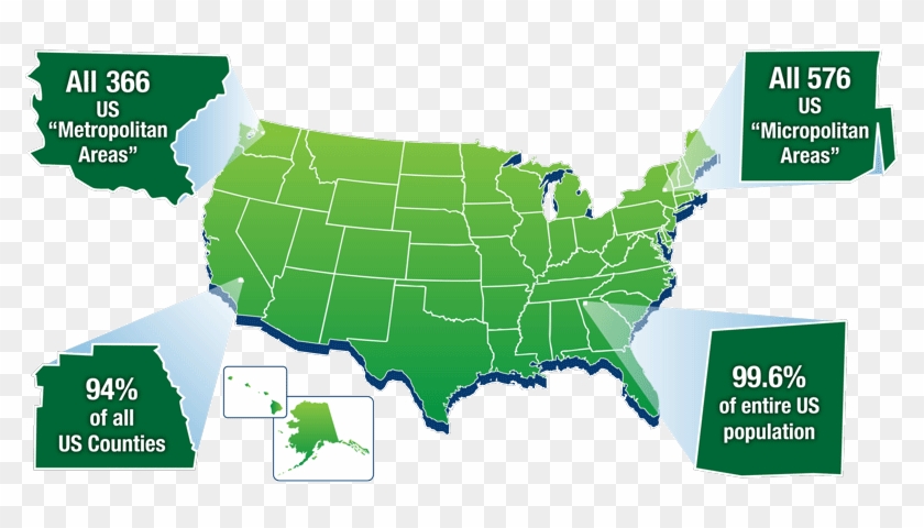 Green-map - Red Blue States Trump Clinton Clipart #1757270