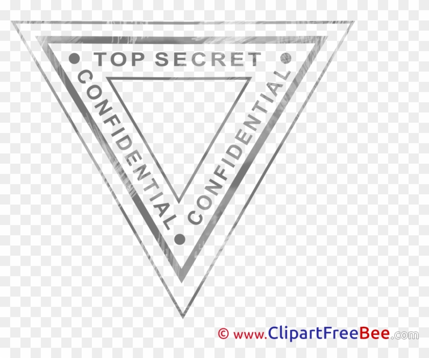 Top Secret Stamp Illustrations For Free Triangle Clipart Pikpng