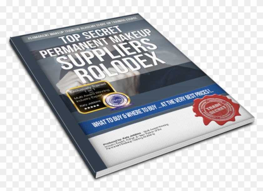 Top Secret Permanent Makeup Trade Suppliers Rolodex - Flyer Clipart