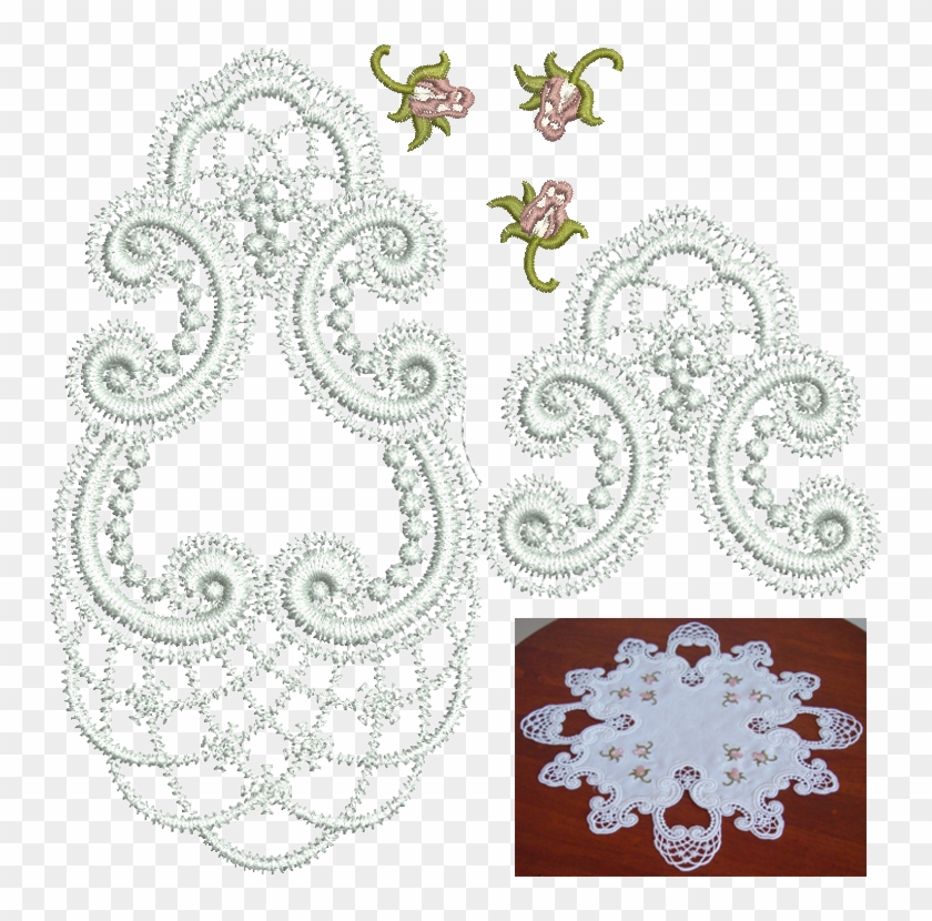 Tamah Lace Doily - Needlework Clipart #1757621