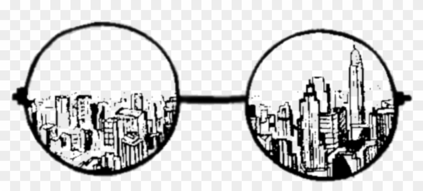 Tumblr Glasses Sticker By Orisitreal - Look Through Glasses Drawing Clipart