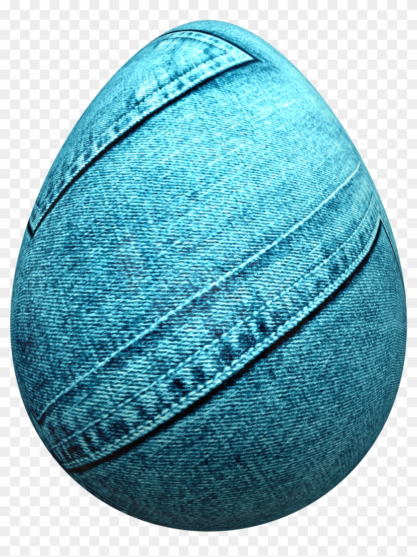 Egg Wrapped In Blue Jeans Png Image - Jeans Egg Clipart