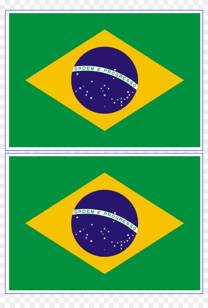 Free Printable Brazil Flag With Free Brazil Flag Templates - Printable Brazil Small Flag Clipart #1758173