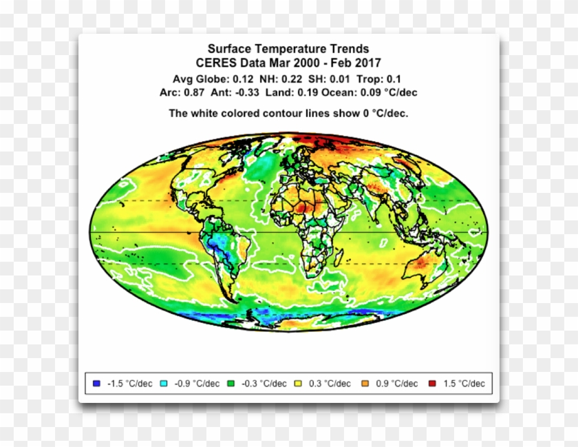 Ceres Surface Trends 2017 Atlantic - World Map Clipart