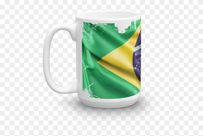 Mug Mondial 2018 Brazil Flag - Mug Clipart #1758293