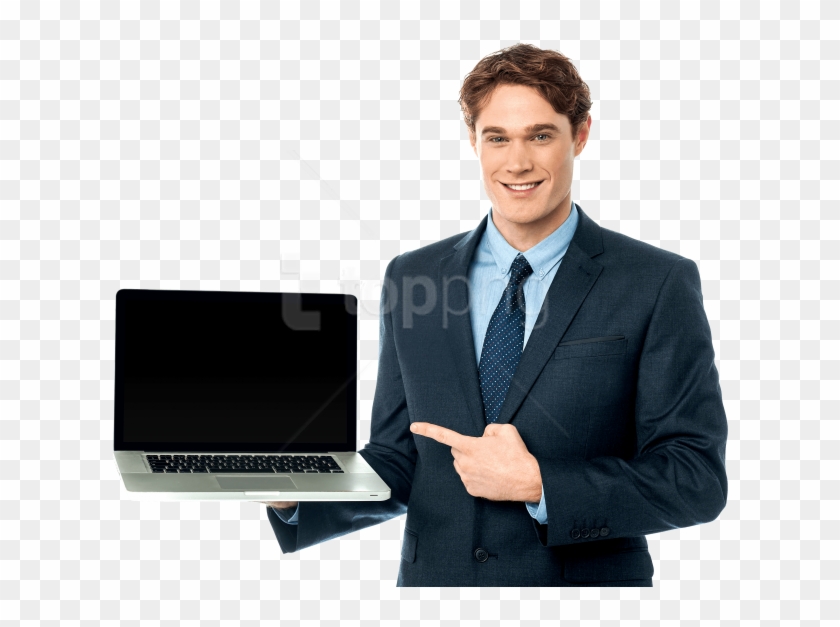 Free Png Men With Laptop Png Images Transparent - Men With Laptop Png Clipart