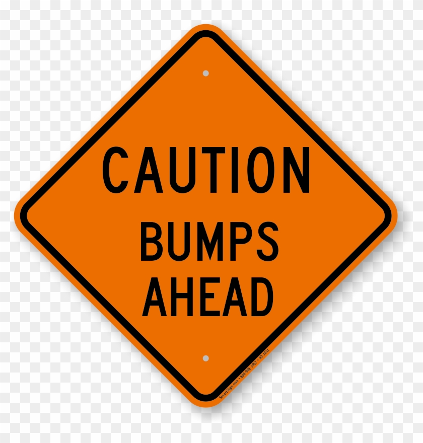 Bumps Ahead Caution Sign Bumps Ahead Caution Sign - Sign Clipart