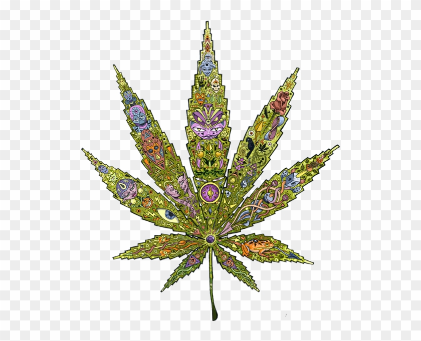 Cannabis Totem - Marijuana Leaf Art Free Clipart