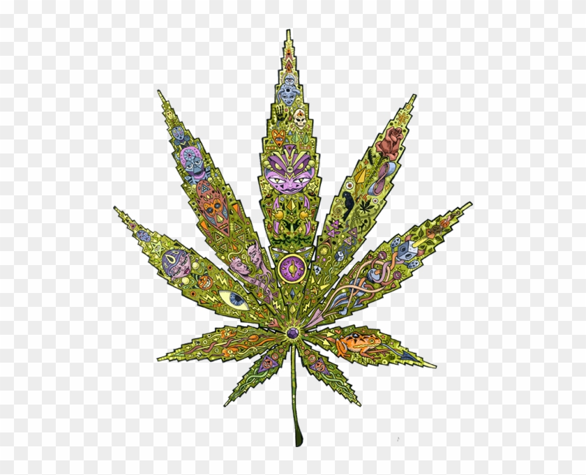 Cannabis Totem - Marijuana Leaf Art Free Clipart #1758682