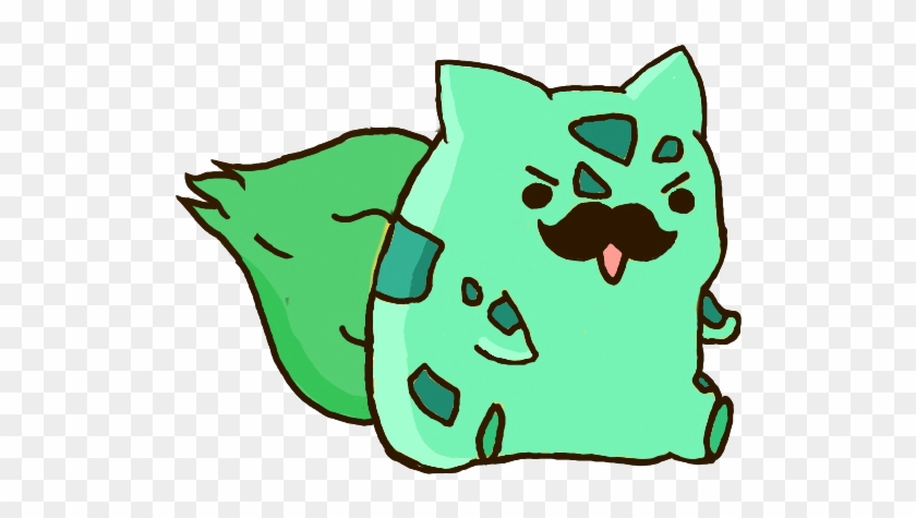 Bulbasaur Cat Costume - Pikachu Moustache Clipart #1758826