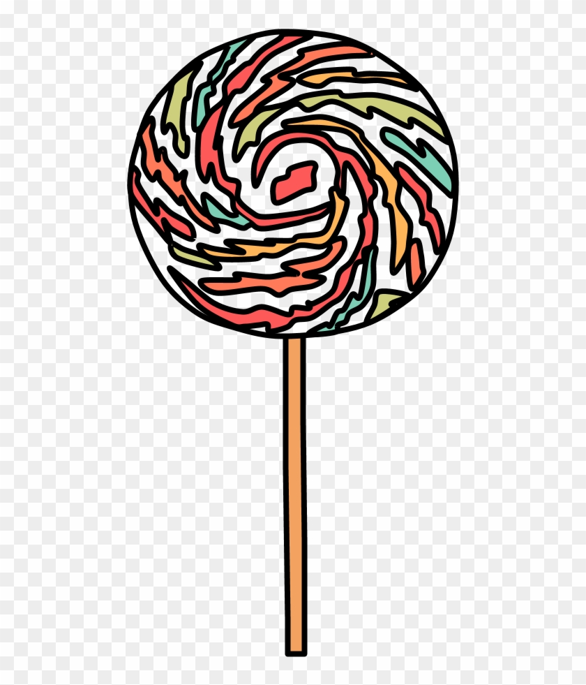 Lollipop, Large, Swirl, Pastel Colors, White, Png Clipart #1758998