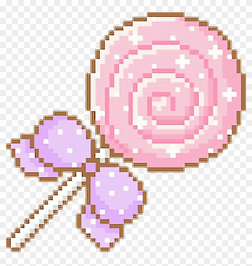 Lollipop Sticker - Lollipop Pixel Art Clipart