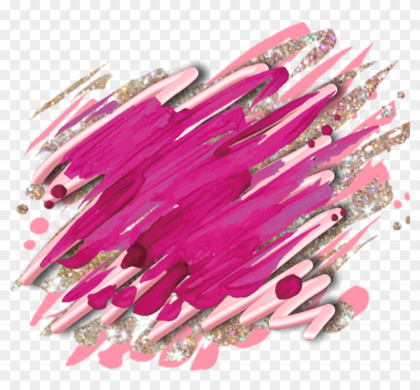 Brushstroke Smudge Smear Paint Decoration Overlay Scrapbooking - Earrings Clipart