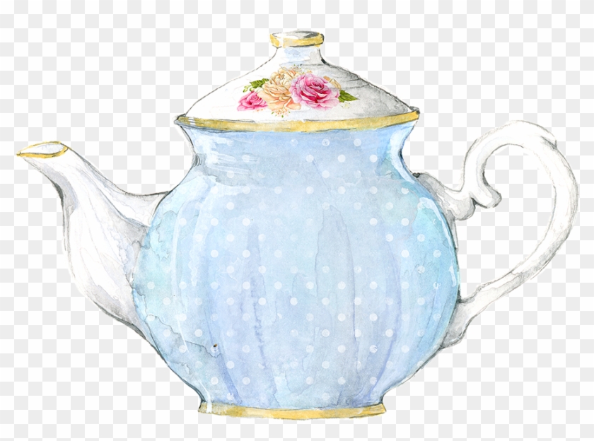 Watercolor Teapot Png Clipart #1759309