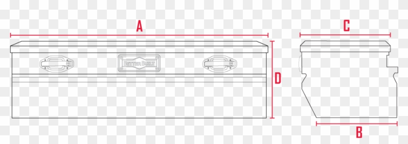 Sec Chest Box - Line Art Clipart #1759438