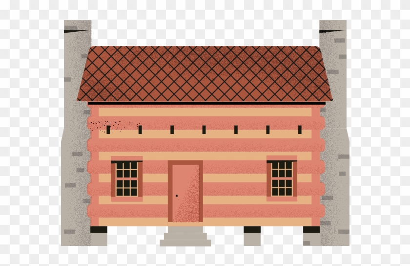 Lane House, 1718, North Carolina - House Clipart