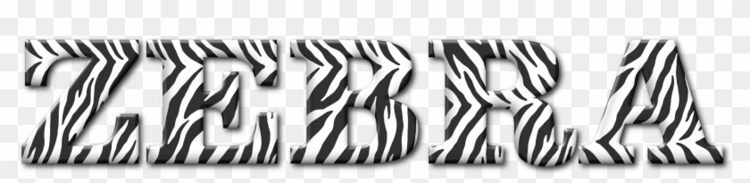 This Free Icons Png Design Of Zebra Typography Enhanced Clipart #1759700