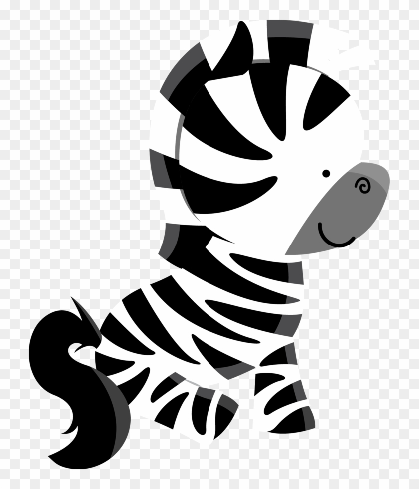 Say Hello - Zebra Baby Shower Clip Art - Png Download #1759815