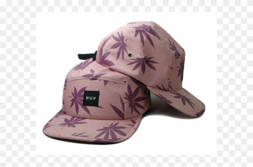 Huf Box Logo 5 Panel Leaf Strapback Light Pinkpurple - Baseball Cap Clipart #1760111