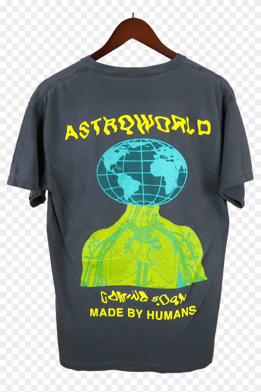 Travis Scott Astroworld T-shirt Merchwav - Astroworld Made By Humans Hoodie Clipart