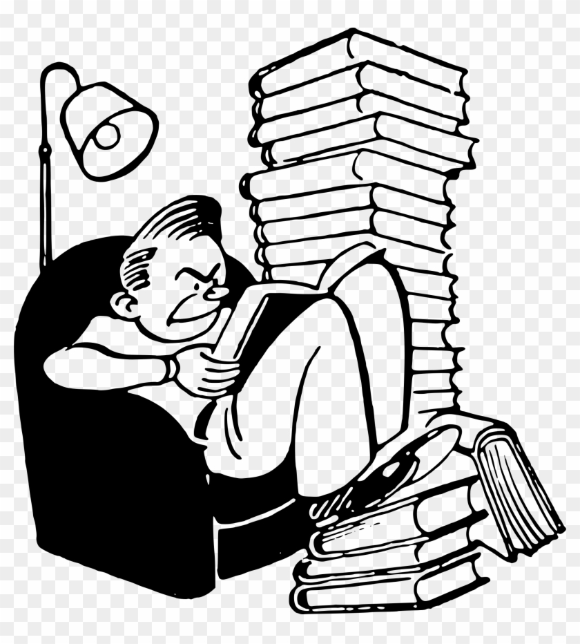 Banner Freeuse Download Clipart Student With Books - People Reading Books Clip Art - Png Download