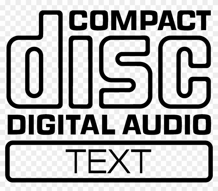Cd Audio Text - Compact Disk Digital Audio Logo Png Clipart #1760393