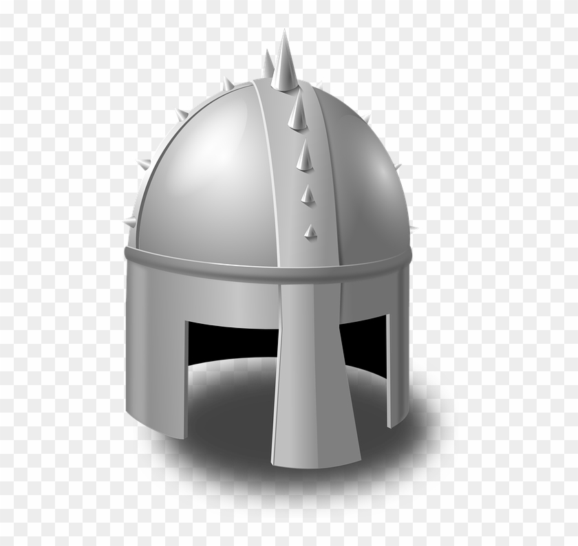 Cartoon Knight Helmet Clipart #1760675