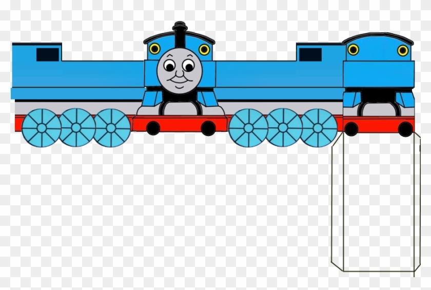 For Our Son's 4th Birthday, We Made Little Paper Boxes - Thomas The Tank Engine Paper Model Clipart #1760708