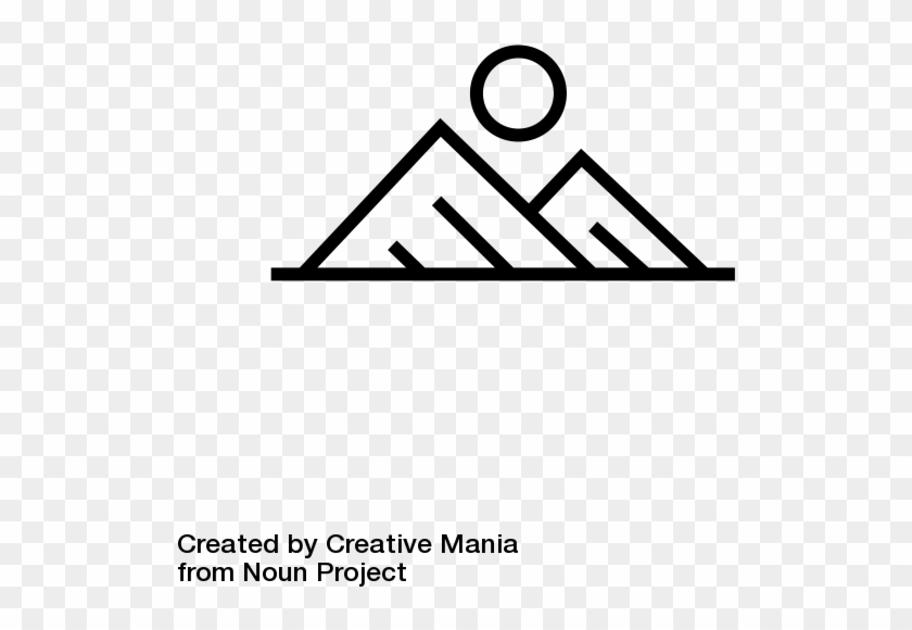 Mountain Icon - Noun Clipart
