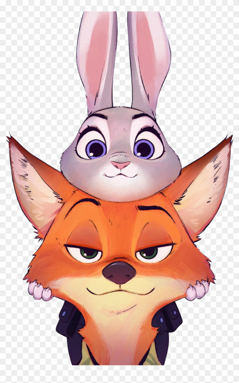 Zootopia Sticker - Nick X Judy Love Clipart #1761069