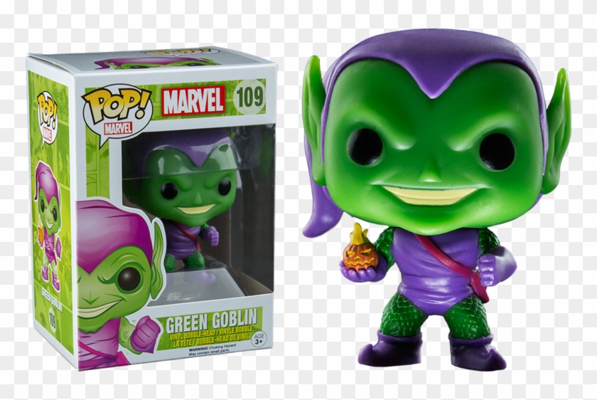 Green Goblin Pop Vinyl Figure - Green Goblin Pop Head Clipart #1761165