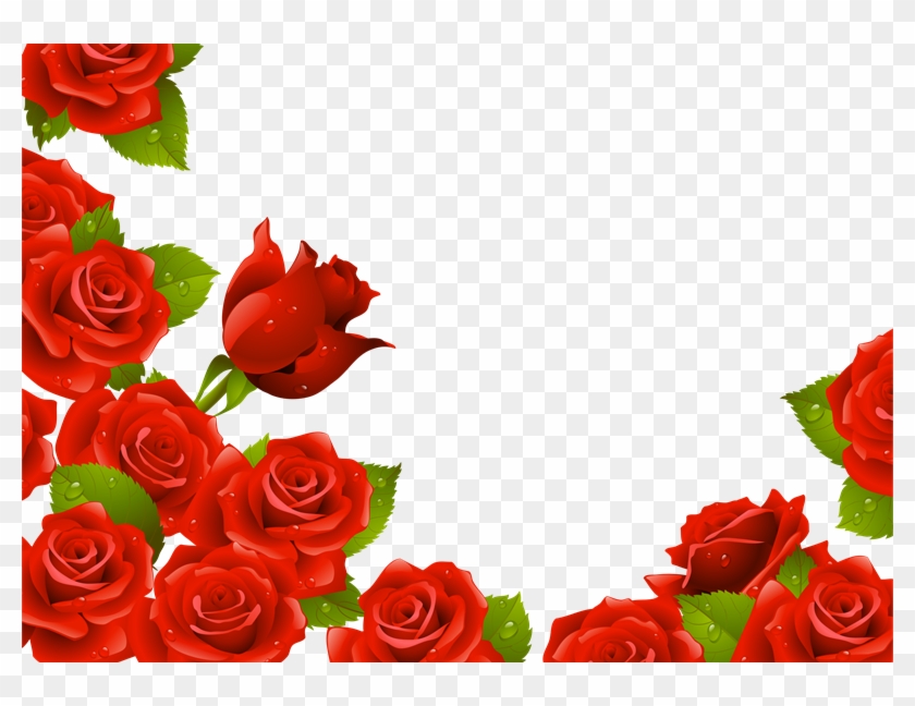 Marcos Rosas Rojas Png - Powerpoint Love Theme Background Clipart